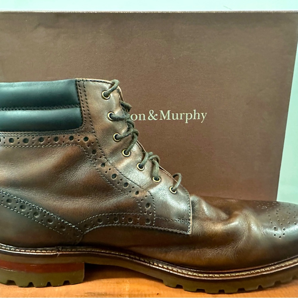 Johnston And Murphy McComb Men’s Dress Boots Size 11 M S/N: 59-10744